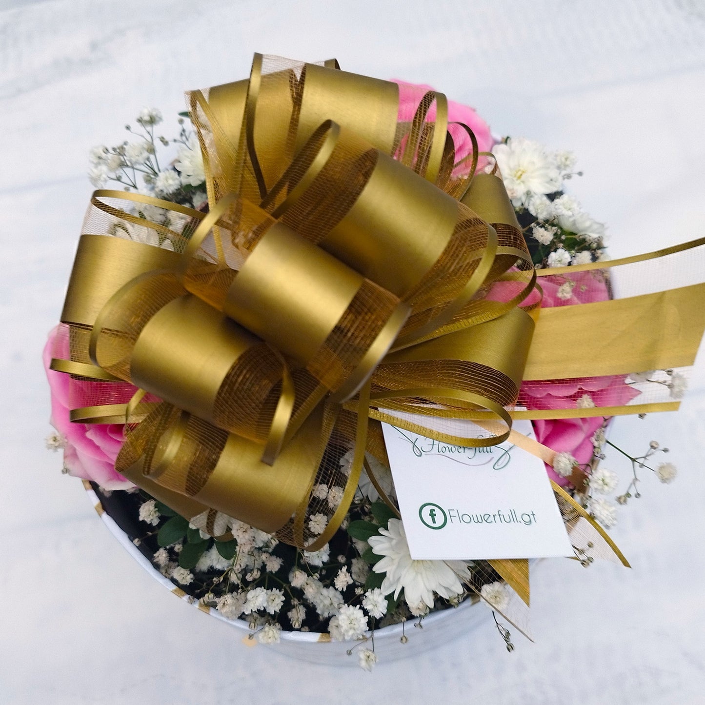 Tenderness | Round Box Floral Arrangement & Pendant