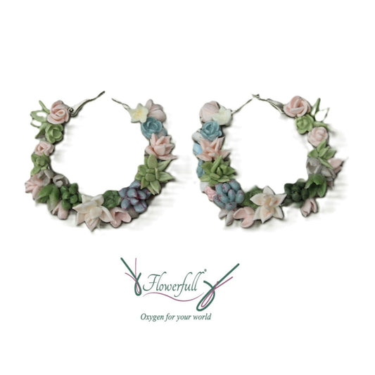 Floral Hoop & Succulents