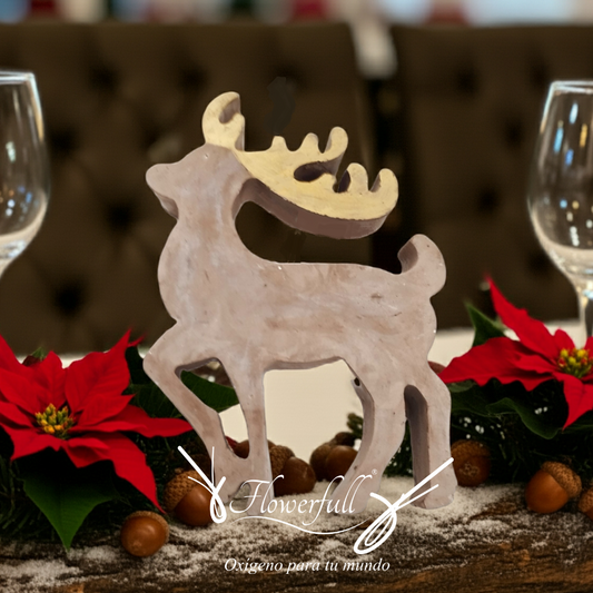 Candela navideña Venado 2d | Arreglo navideño