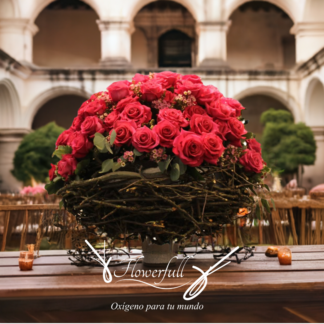 Nido de Rosas | Arreglo de flores