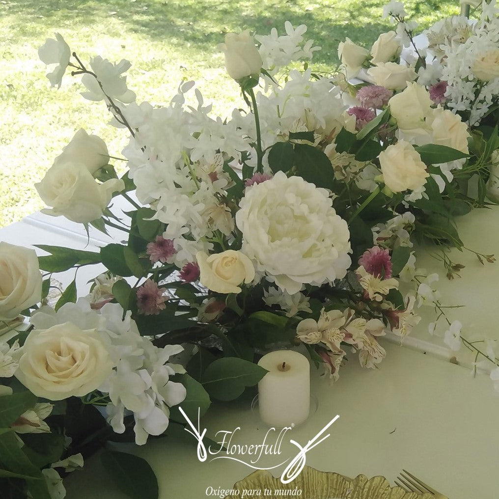 Flower Path / Floral Arrangement Table Runner