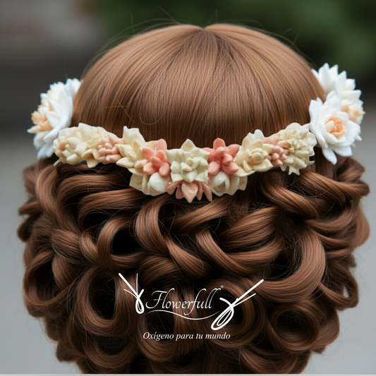 Tiara Floral Magnolia | Accesorios para novias