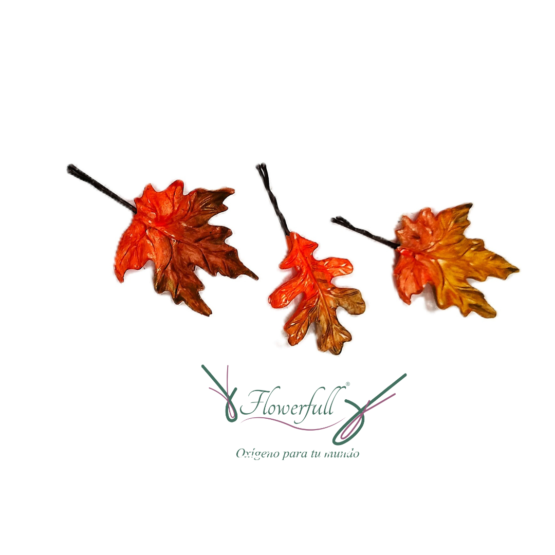 hair pin -Gancho de pelo otoño terracota | Flowerfull ®