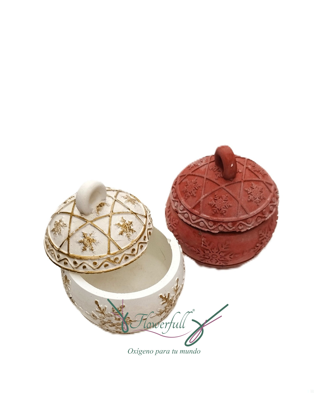 Candela esfera decorada