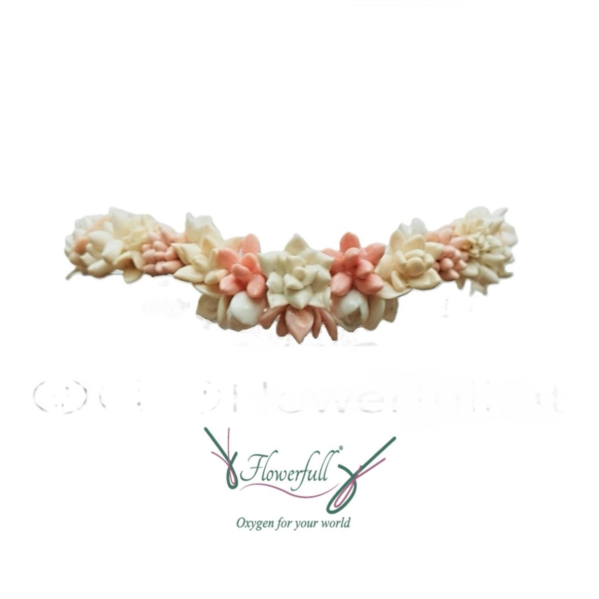 Tiara floral rose gold | Accesorio para novias