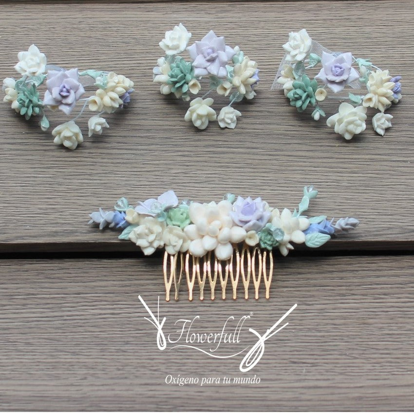 Set Novia Lilac & White | Novia y 3 Damas