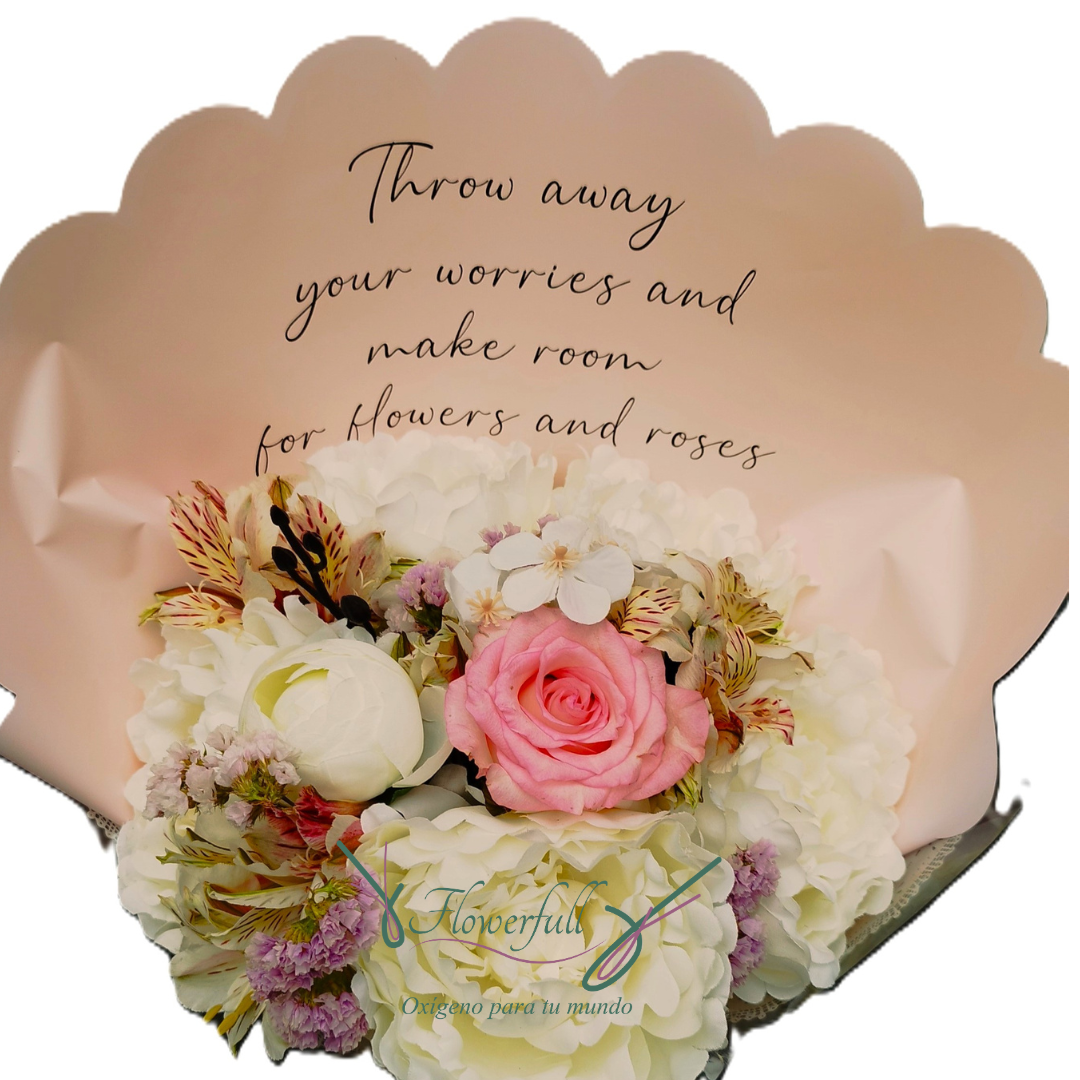 Flores para ti| Ramo de flores Rosa y Peonia