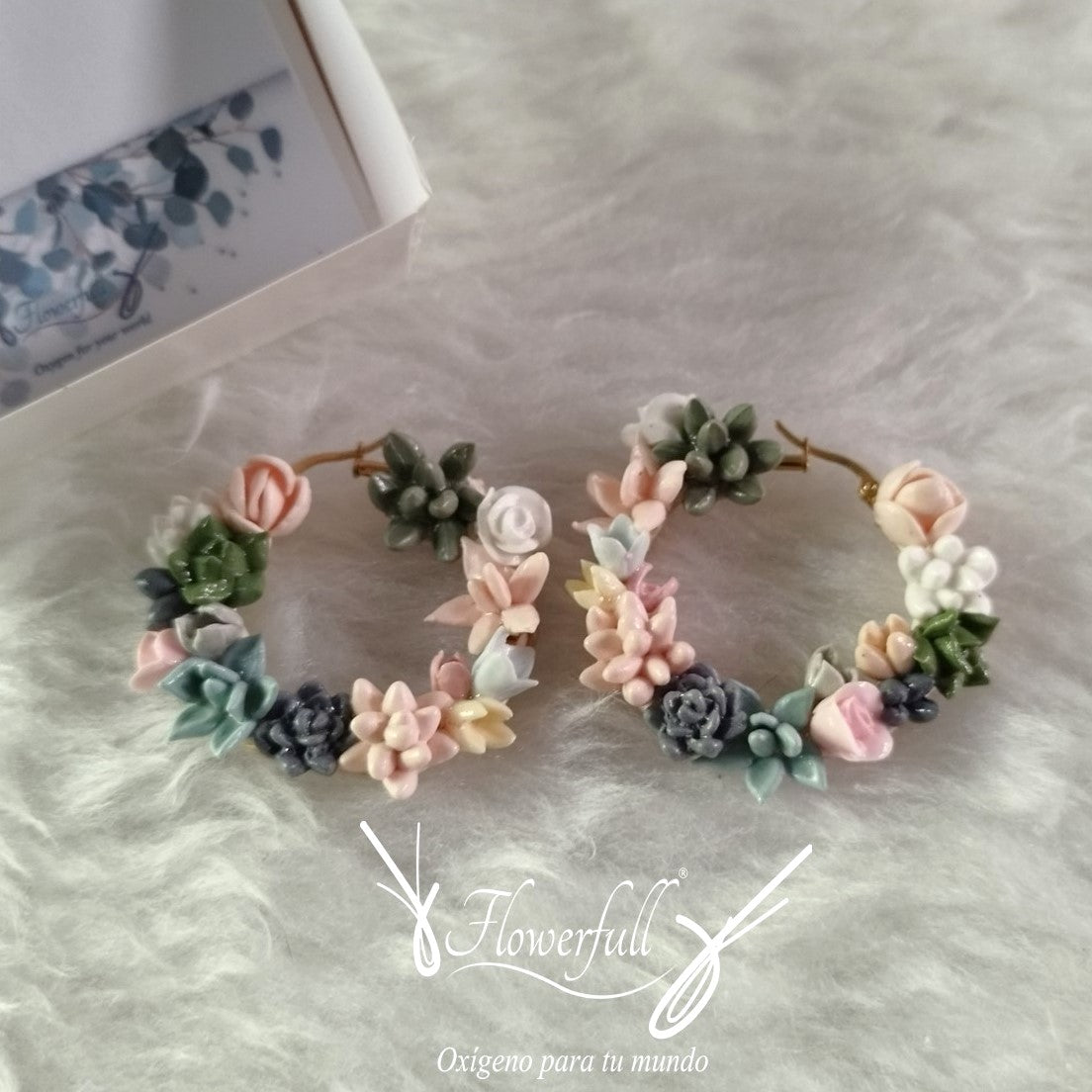 Floral Hoop & Succulents