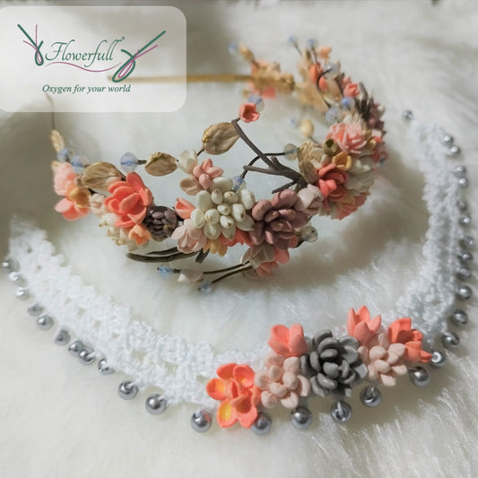 Terracotta Tiara & Choker