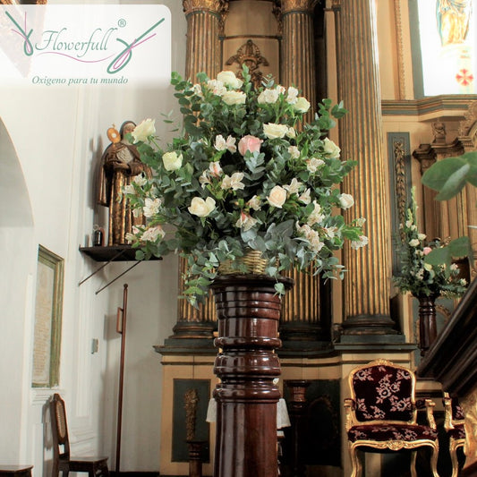 Church pedestal arrangement