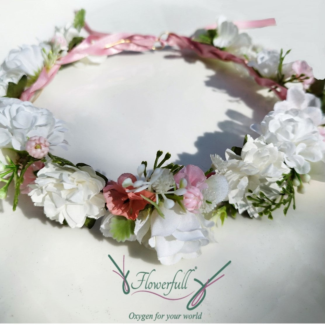 Set pulsera y corona floral Spring Flower